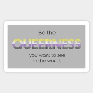 Queerness! - Non-binary Flag Sticker